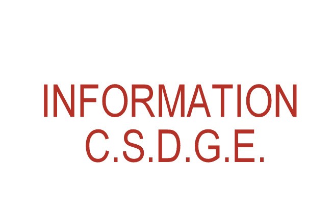 CSDGE - Réunion du 5 Septembre 2017  - R.D.
