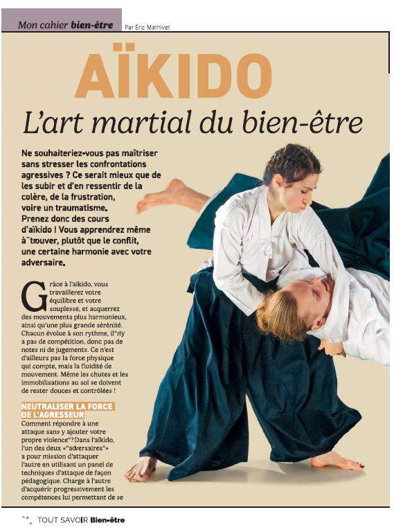 Une action de communication nationale « Aïkido, l’art martial du Bien-être »